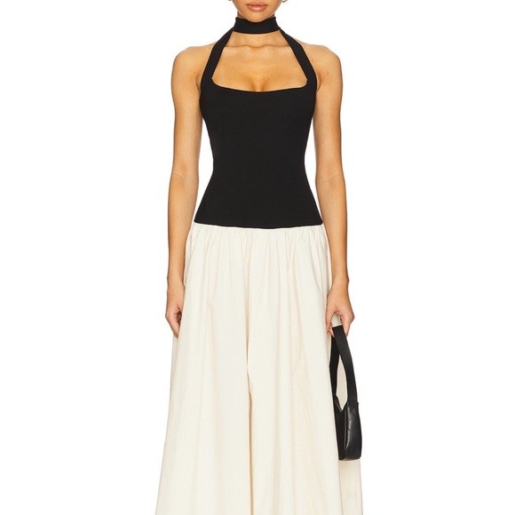 Camila Coelho Dresses & Skirts - Camila Coelho Black and Cream Midi Dress